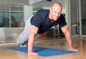 Man doing pushups