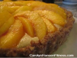 Peach Tart with Lemon Ginger Cream – Carolyn Hansen Fitness